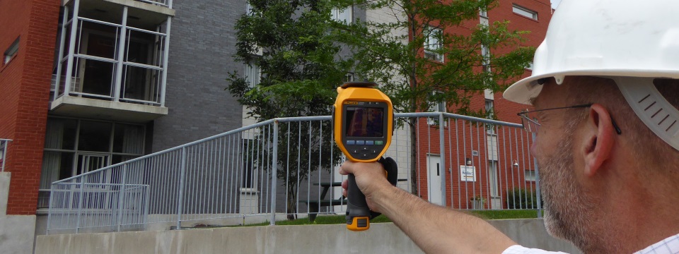 camera thermal detection building inspection montreal
